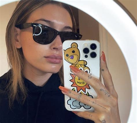 hailey bieber sunglasses celine|hailey bieber sunglasses ray ban.